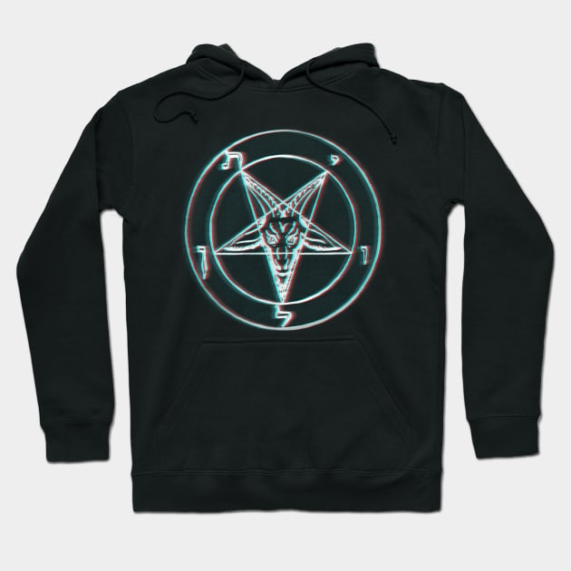 3D Pentagram Fuzz Hoodie by Neslepaks